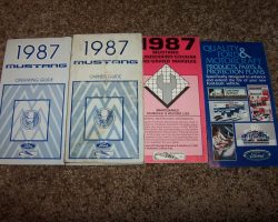 1987 Ford Mustang Owner's Manual Set