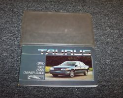 1987 Ford Taurus Owner's Manual Set