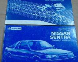 1987 Nissan Sentra Owner's Manual Set