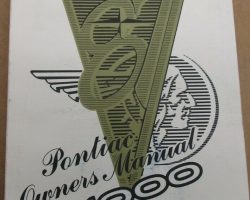 1987 Pontiac 1000 Owner's Manual