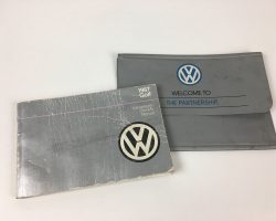 1987 Volkswagen Golf Owner's Manual Set