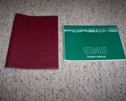 1988 Porsche 924S Owner's Manual Set