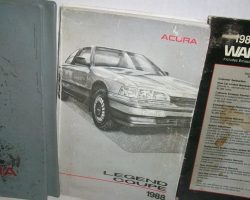 1988 Acura Legend Coupe Owner's Manual Set