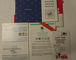 1988 Buick Riviera Owner's Manual Set