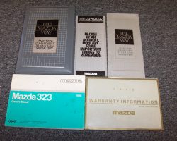 1988 Mazda 323 Owner's Manual Set