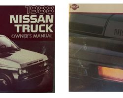 1988 Nissan Truck Owner's Manual Set