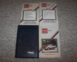 1988 GMC Sierra Owner's Manual Set