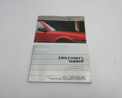 1988 Toyota Supra Owner's Manual Set