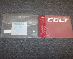 1989 Dodge Colt Owner's Manual Set