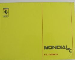 1989 Ferrari Mondial T Owner's Manual