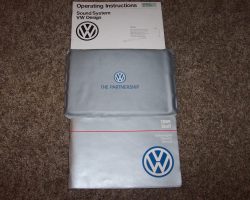 1989 Volkswagen Golf Owner's Manual Set