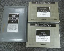 1989 Mazda MX-6 & 626 Owner's Manual Set