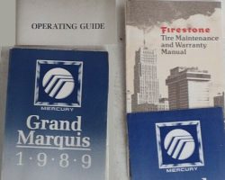 1989 Mercury Grand Marquis Owner's Manual Set
