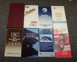 1989 Mercury Sable Owner's Manual Set