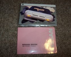 1989 Nissan 240SX Owner's Manual Set