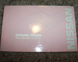 1989 Nissan Truck Owner's Manual