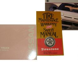 1989 Nissan Truck Owner's Manual Set