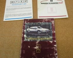 1989 Oldsmobile Cutlass Supreme Owner's Manual Set