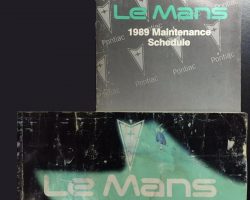 1989 Pontiac LeMans Owner's Manual Set