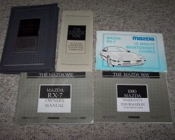 1989 Mazda RX-7 Owner's Manual Set