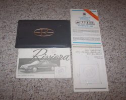 1989 Buick Riviera Owner's Manual Set