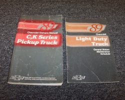 1989 Chevrolet C/K Pickup Truck Owner's Manual Set