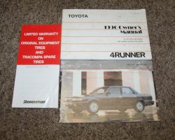 1990 Toyota 4Runner Owner's Manual Set
