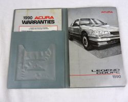 1990 Acura Legend Coupe Owner's Manual Set