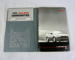 1990 Acura Legend Sedan Owner's Manual Set