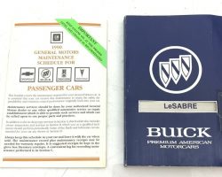 1990 Buick LeSabre Owner's Manual Set