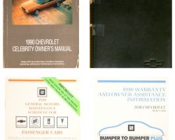 1990 Chevrolet Celebrity Owner's Manual Set
