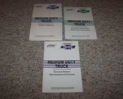 1990 Chevrolet Kodiak Medium Duty Truck Owner's Manual Set