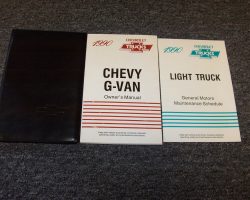 1990 Chevrolet G-Van Owner's Manual Set