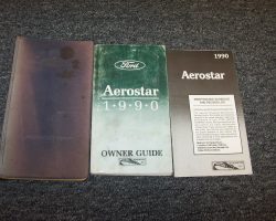 1990 Ford Aerostar Owner's Manual Set