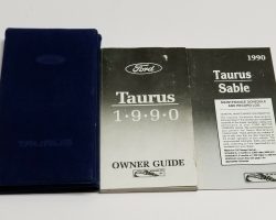 1990 Ford Taurus Owner's Manual Set