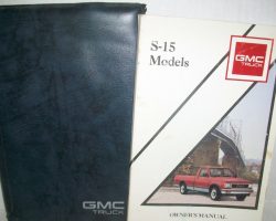 1990 GMC S-15 Truck & S-15 Jimmy Owner's Manual Set