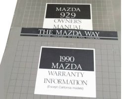 1990 Mazda 929 Owner's Manual Set