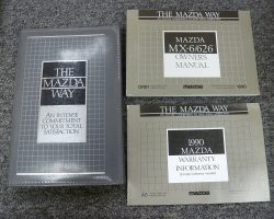 1990 Mazda MX-6 & 626 Owner's Manual Set