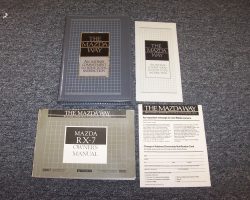 1990 Mazda RX-7 Owner's Manual Set