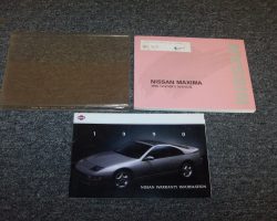 1990 Nissan Maxima Owner's Manual Set