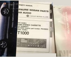 1990 Nissan Sentra Owner's Manual Set