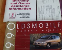 1990 Oldsmobile Silhouette Owner's Manual Set