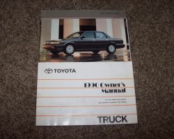 1990 Toyota Truck Owner's Manual Set