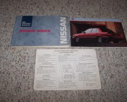 1991 Nissan 300ZX Owner's Manual Set