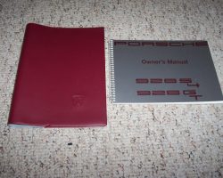 1991 Porsche 928 S4 & 928 GT Owner's Manual Set