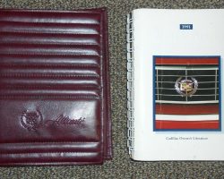 1991 Cadillac Allante Owner's Manual Set