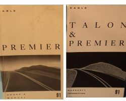 1991 Eagle Premier Owner's Manual Set