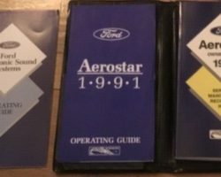 1991 Ford Aerostar Owner's Manual Set