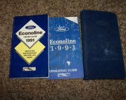 1991 Ford Econoline E-150, E-250 & E-350 Owner's Manual Set