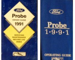 1991 Ford Probe Owner's Manual Set